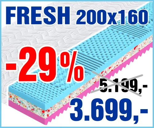 Fresh 200x160 cm - výprodej